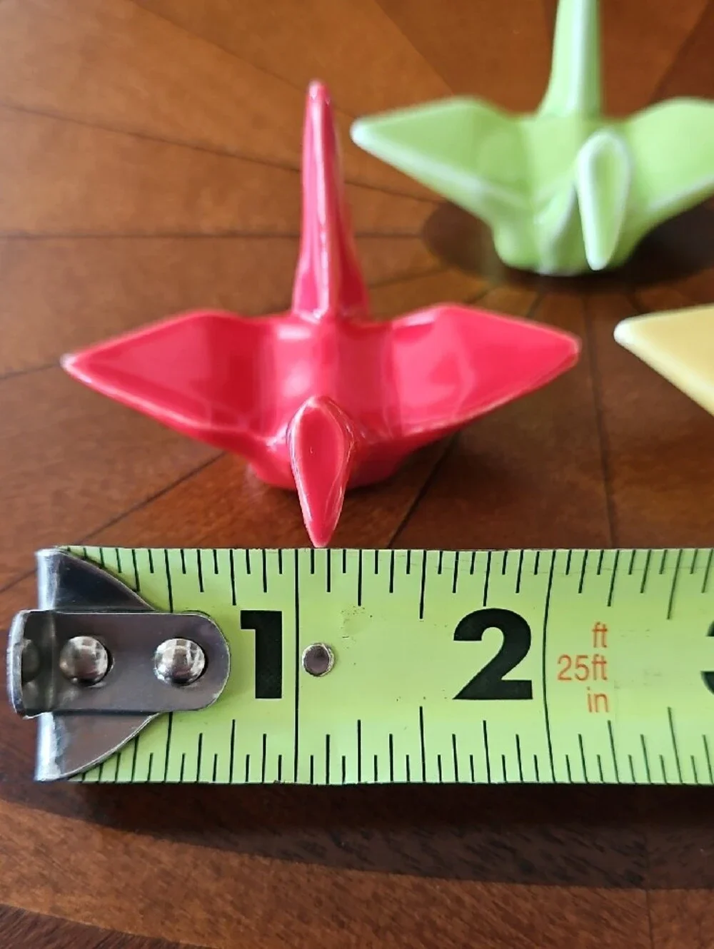Japanese Ceramic Origami Crane Chopstick Rests - Set of 4 (Multi-Color)